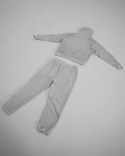Load image into Gallery viewer, ART PIECE : HAND DYED LIGHT GREY HOODIE AND SWEATPANTS SET
