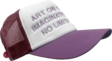 ART ON FABRIX IMAGINATION HAS NO LIMITATIONS TRUCKER CAP 