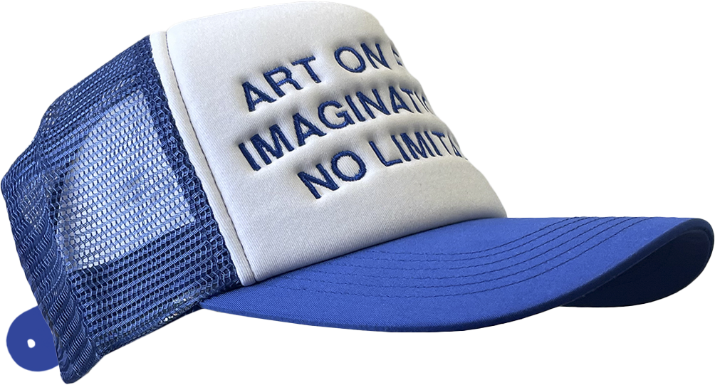 ART ON FABRIX IMAGINATION HAS NO LIMITATIONS TRUCKER CAP