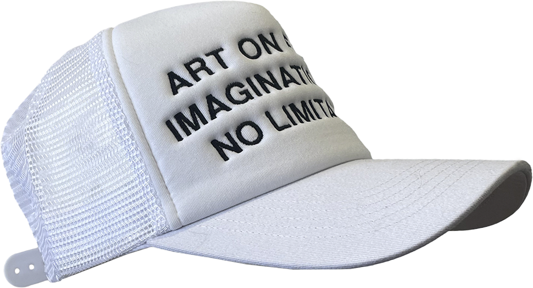 ART ON FABRIX IMAGINATION HAS NO LIMITATIONS TRUCKER CAP