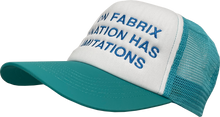 Load image into Gallery viewer, ART ON FABRIX IMAGINATION HAS NO LIMITATIONS TRUCKER CAP 
